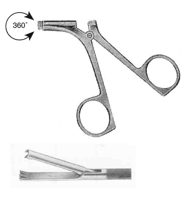 BİYOPSİ FORSEPS R MODEL SAPLI  ÇAP 5MM : 43CM